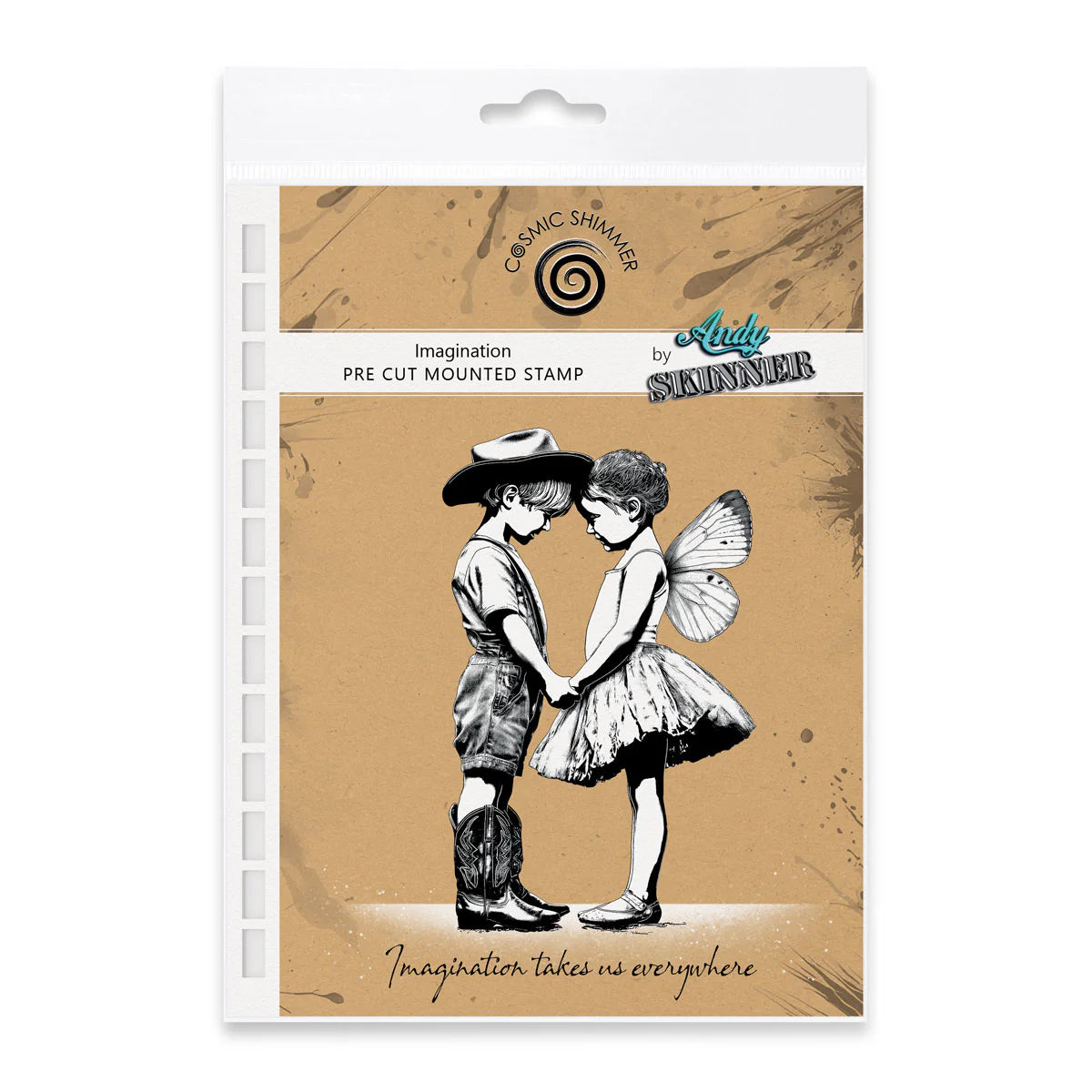 Cosmic Shimmer - Andy Skinner  Pre Cut Mounted Stamp - Imagination