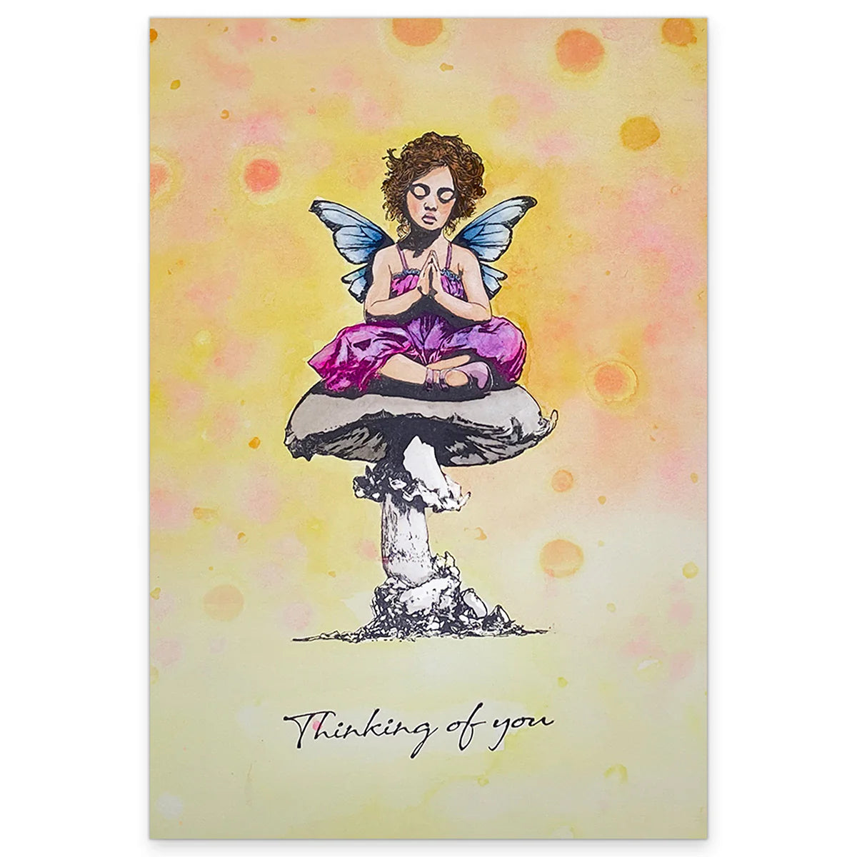 Cosmic Shimmer - Andy Skinner  Pre Cut Mounted Stamp - Thinking Of You