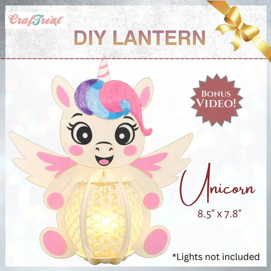 Craftreat - DIY Paper Lanterns - Unicorn