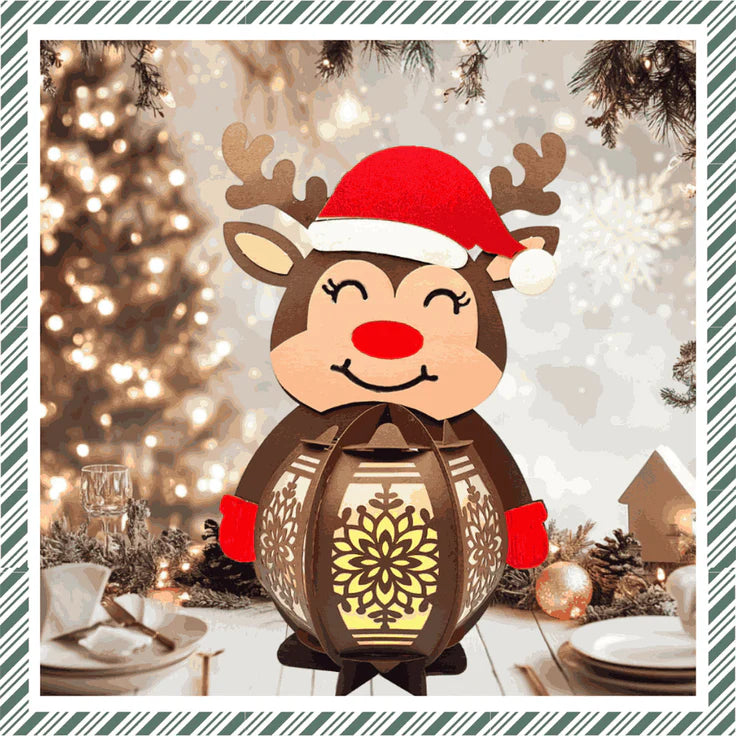 Craftreat - DIY Paper Lanterns - Reindeer