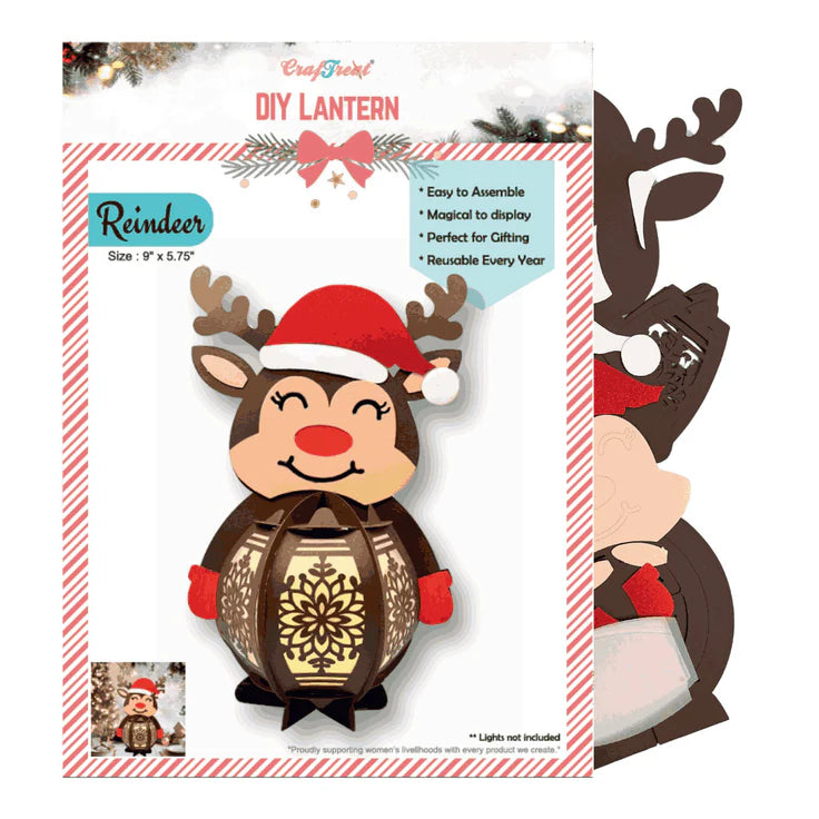 Craftreat - DIY Paper Lanterns - Reindeer