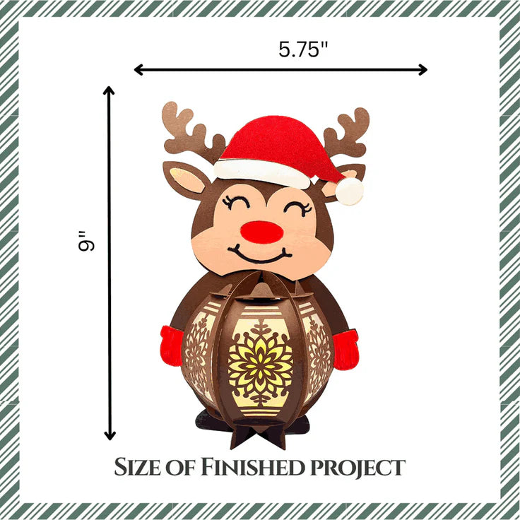 Craftreat - DIY Paper Lanterns - Reindeer