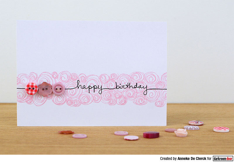 Rubber Stamp - Darkroom Door - Abstract Stamp - Swishy Swirls