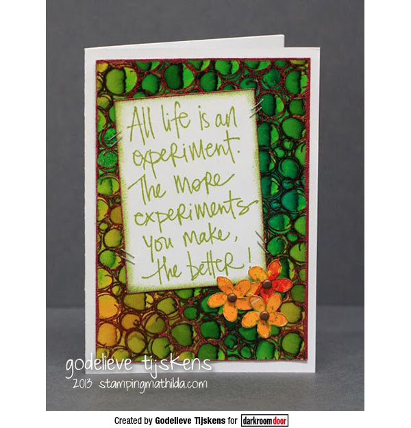 Rubber Stamp - Darkroom Door - Background Stamp -Circles