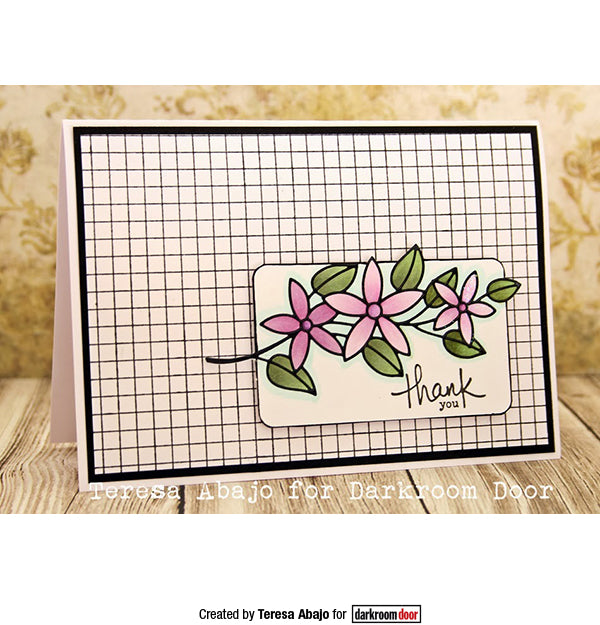 Rubber Stamp - Darkroom Door - Background Stamp - Grid