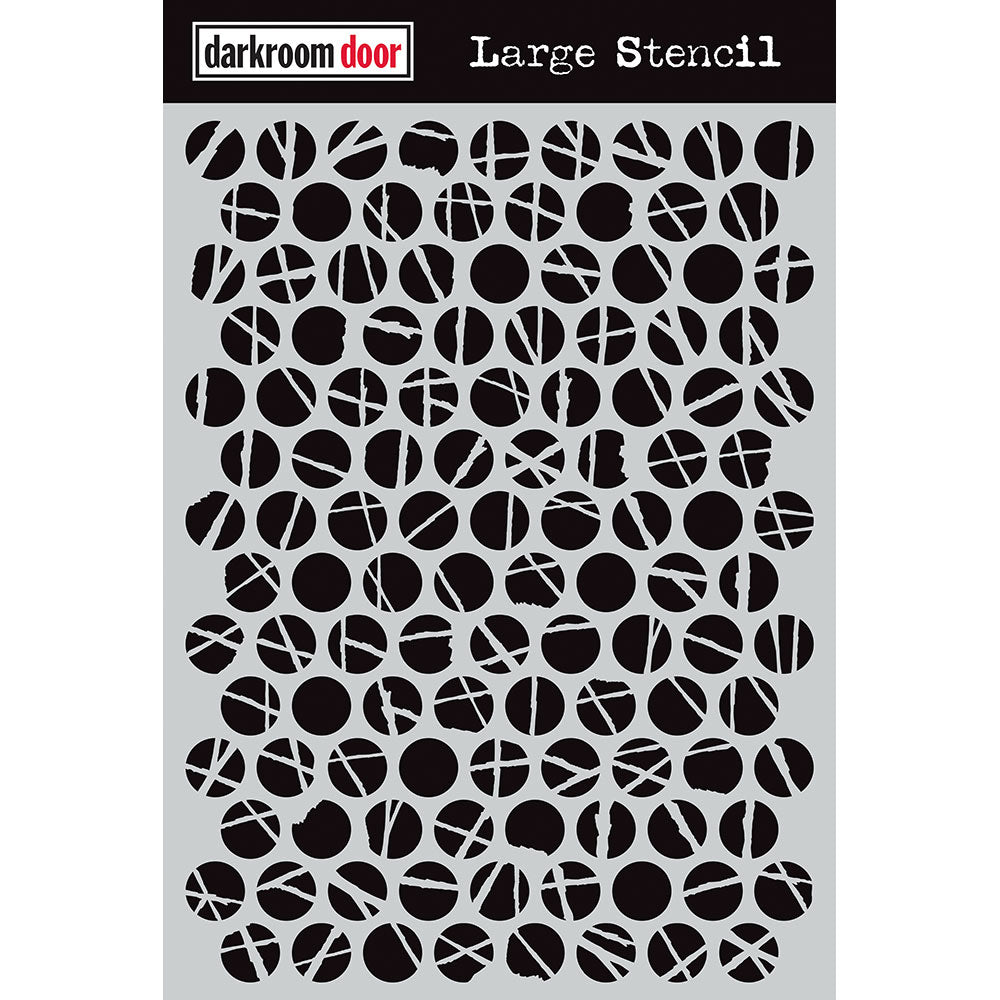 Stencil - Darkroom Door -Polka Dots (Large)