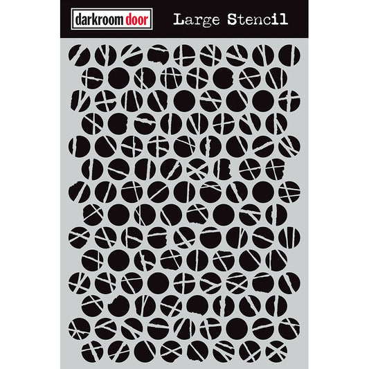 Stencil - Darkroom Door -Polka Dots (Large)