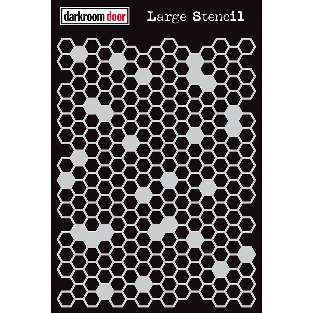 Stencil - Darkroom Door -Honeycomb (Large)