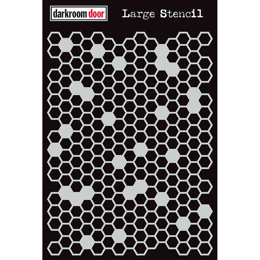 Stencil - Darkroom Door -Honeycomb (Large)