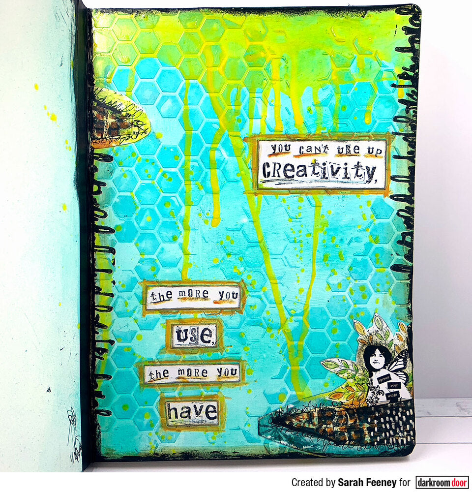 Stencil - Darkroom Door -Honeycomb (Large)