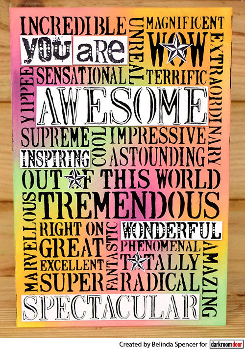 Stencil - Darkroom Door - Awesome (Medium)