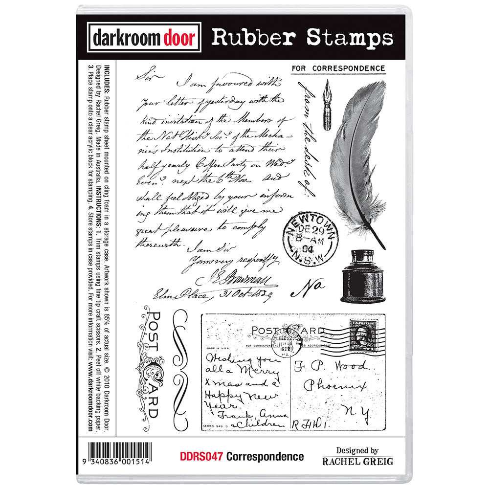 Rubber Stamp - Darkroom Door - Correspondence