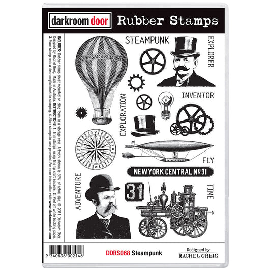 Rubber Stamp - Darkroom Door - Steampunk