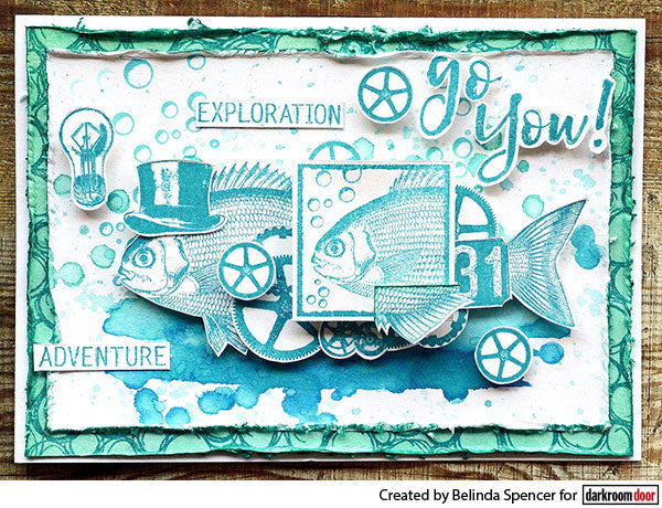 Rubber Stamp - Darkroom Door - Steampunk