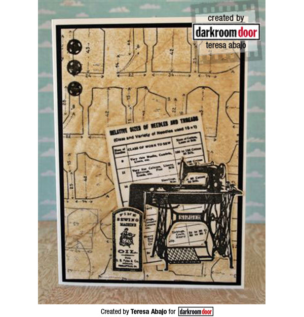 Rubber Stamp - Darkroom Door - Dressmaker
