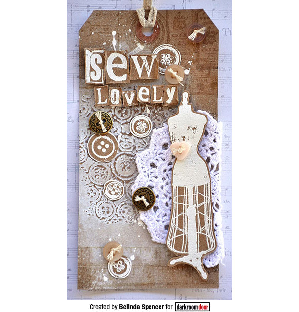 Rubber Stamp - Darkroom Door - Dressmaker