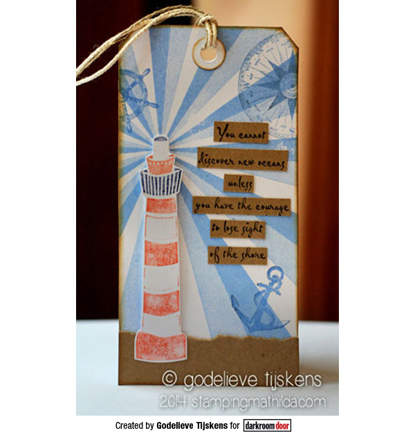 Rubber Stamp - Darkroom Door - Carved Houses