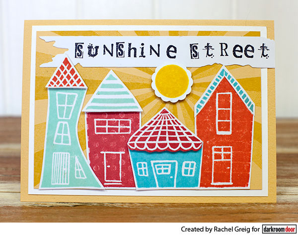 Rubber Stamp - Darkroom Door - Carved Houses