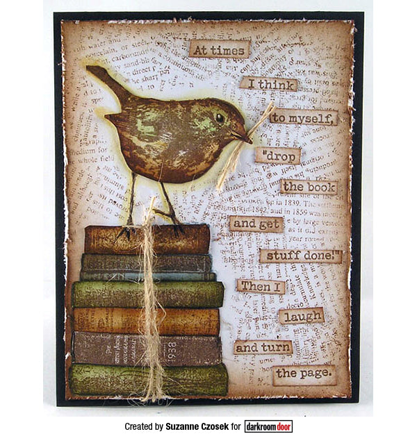 Rubber Stamp - Darkroom Door - Bookworm