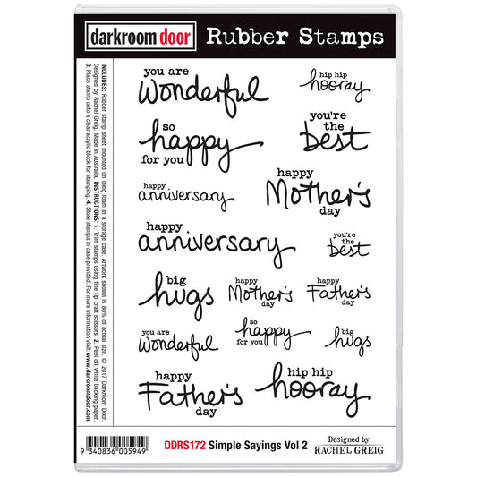 Rubber Stamp - Darkroom Door - Simple Sayings Vol 2