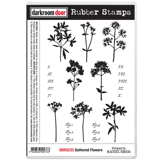 Rubber Stamp - Darkroom Door - Gathered Flowers