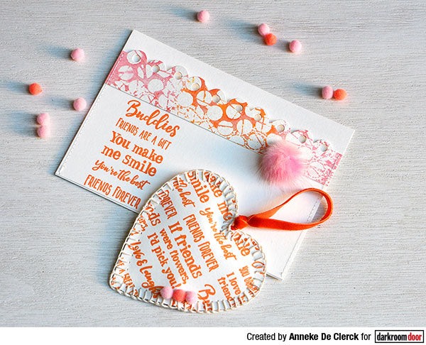 Rubber Stamp - Darkroom Door - Sentiment Stamp - Friendship