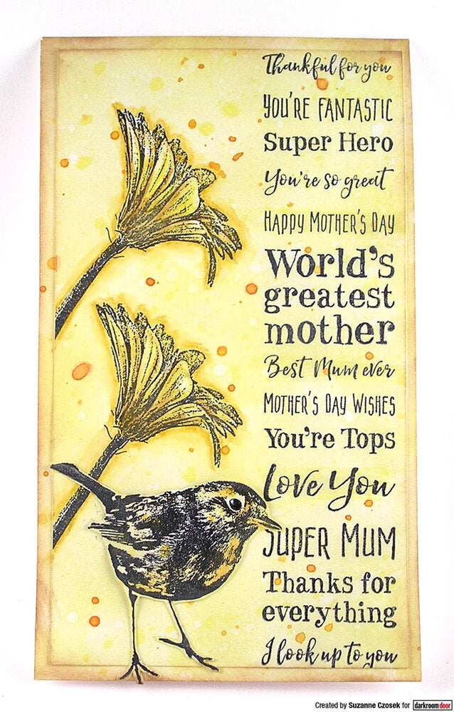 Rubber Stamp - Darkroom Door - Sentiment Stamp - Mothers Day