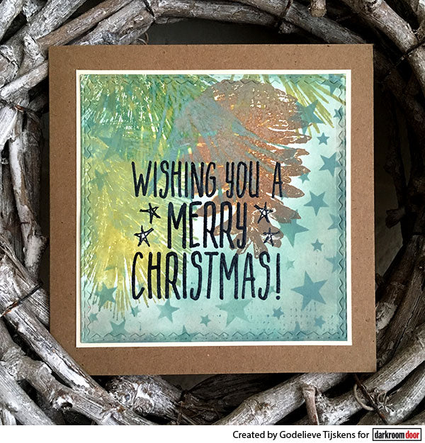Rubber Stamp - Darkroom Door - Small Stamp - Christmas