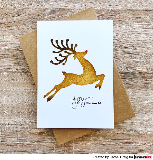 Stencil - Darkroom Door - Reindeer