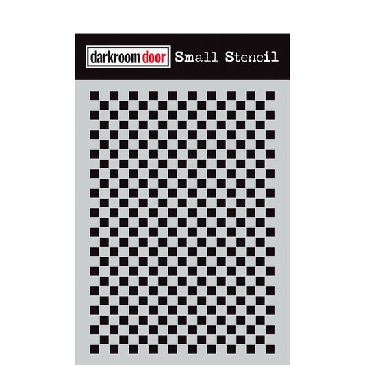 Stencil - Darkroom Door - Checkered
