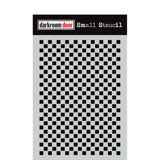 Stencil - Darkroom Door - Checkered