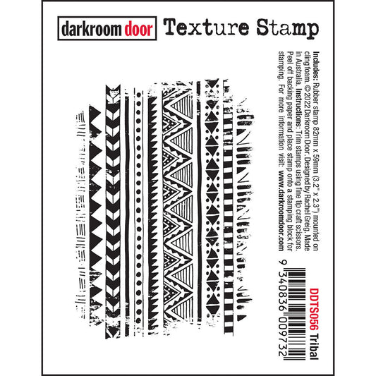 Rubber Stamp - Darkroom Door - Texture Stamp - Tribal