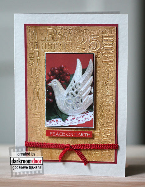 Rubber Stamp - Darkroom Door - Word Block Stamp - Christmas
