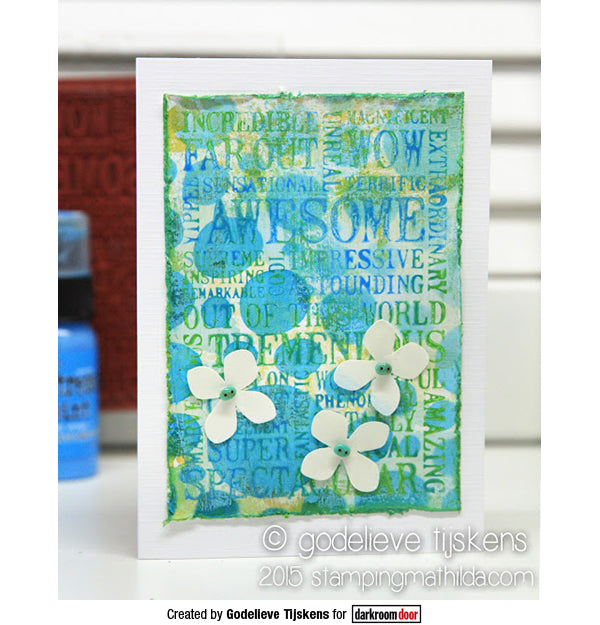 Rubber Stamp - Darkroom Door - Word Block Stamp - Awesome