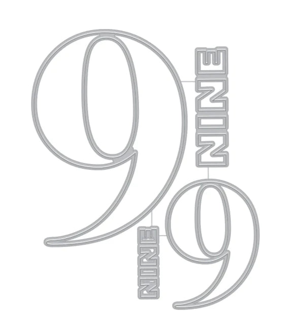 Hero Arts - Die Set - Number Nine Fancy Die
