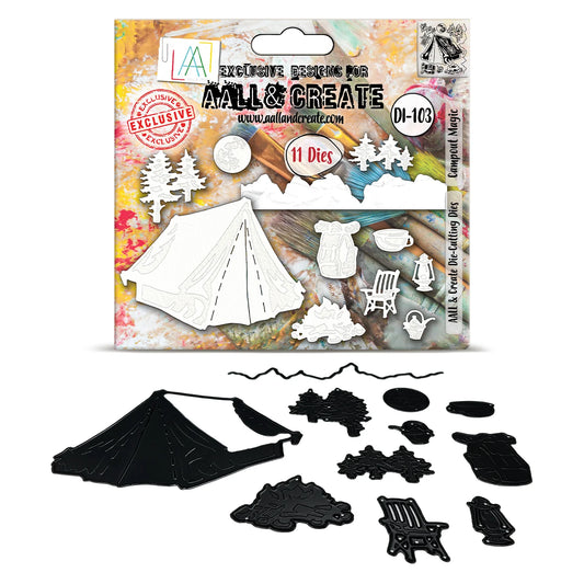 AALL & CREATE - Cutting Dies  - Campout Magic #103