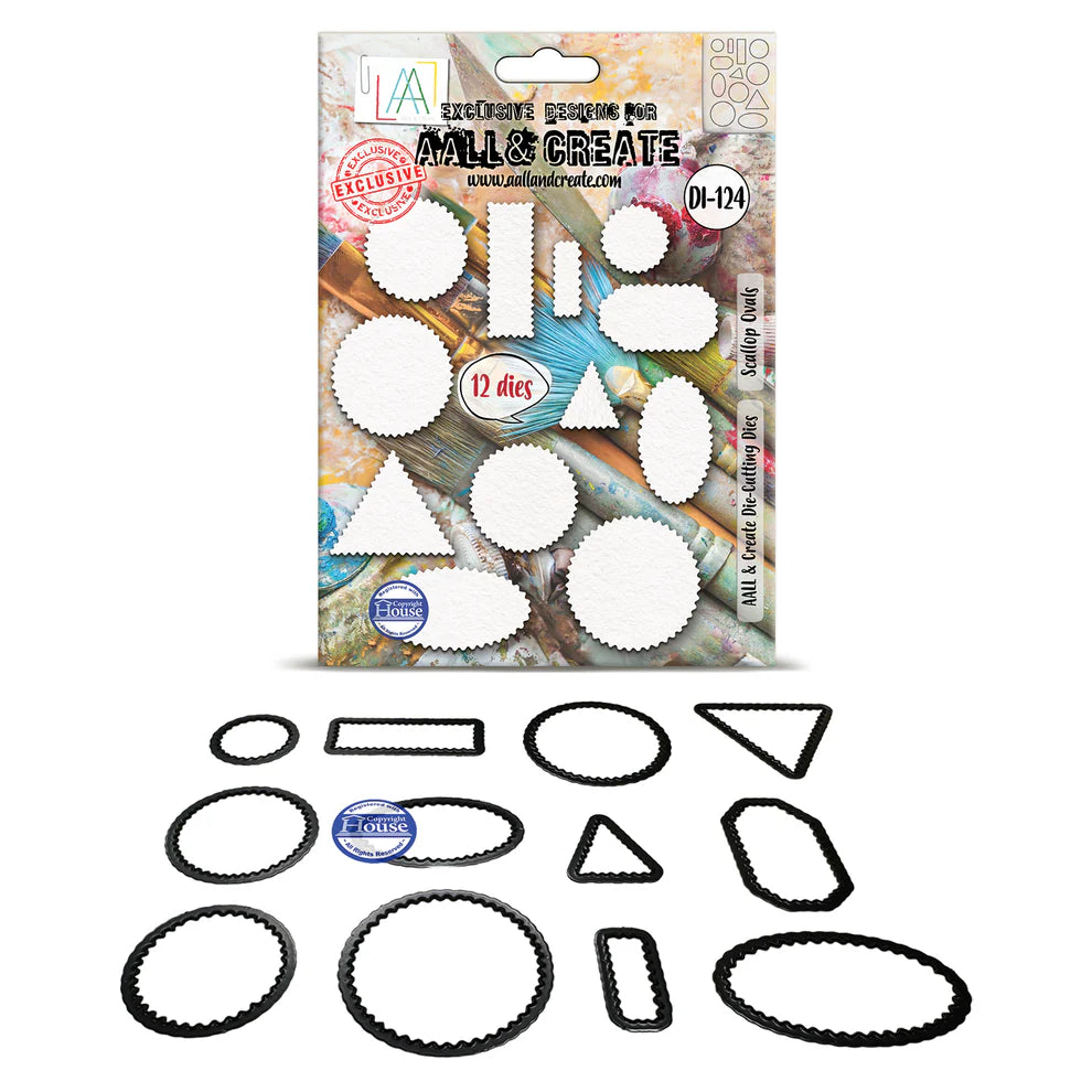 AALL & CREATE - Cutting Dies &nbsp;- Scallop Ovals - #124