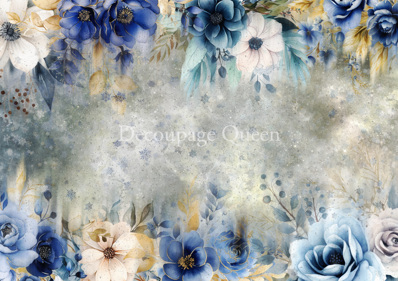 Decoupage Queen Rice Paper - A4 Sheet - Dainty And The Queen Winters Dream