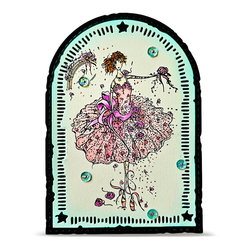 AALL & CREATE - A6 Stamps -Rose Ballet # 1483