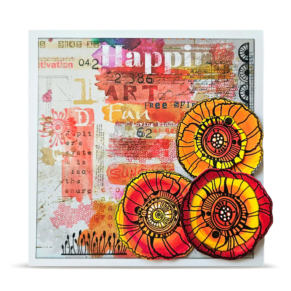 AALL & CREATE - A6 Stamps - Graphic Coquelicots #1478