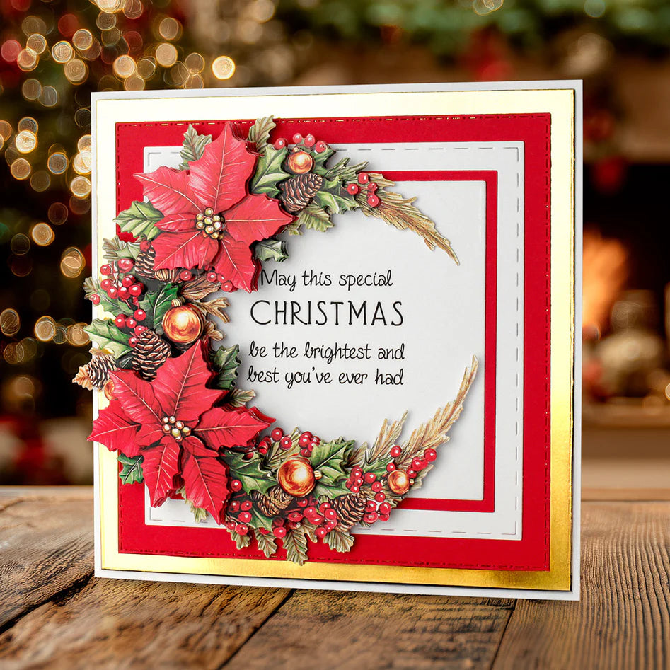 Katy Sue - Die Cut 3D decoupage - Christmas Flowers