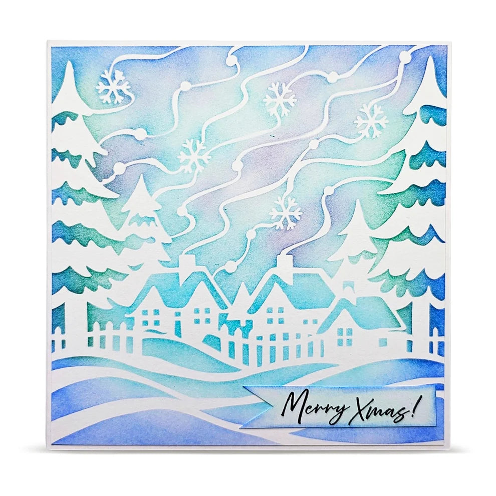 AALL & CREATE - 6X6  Stencil  - Winter Quiet   #PC-272