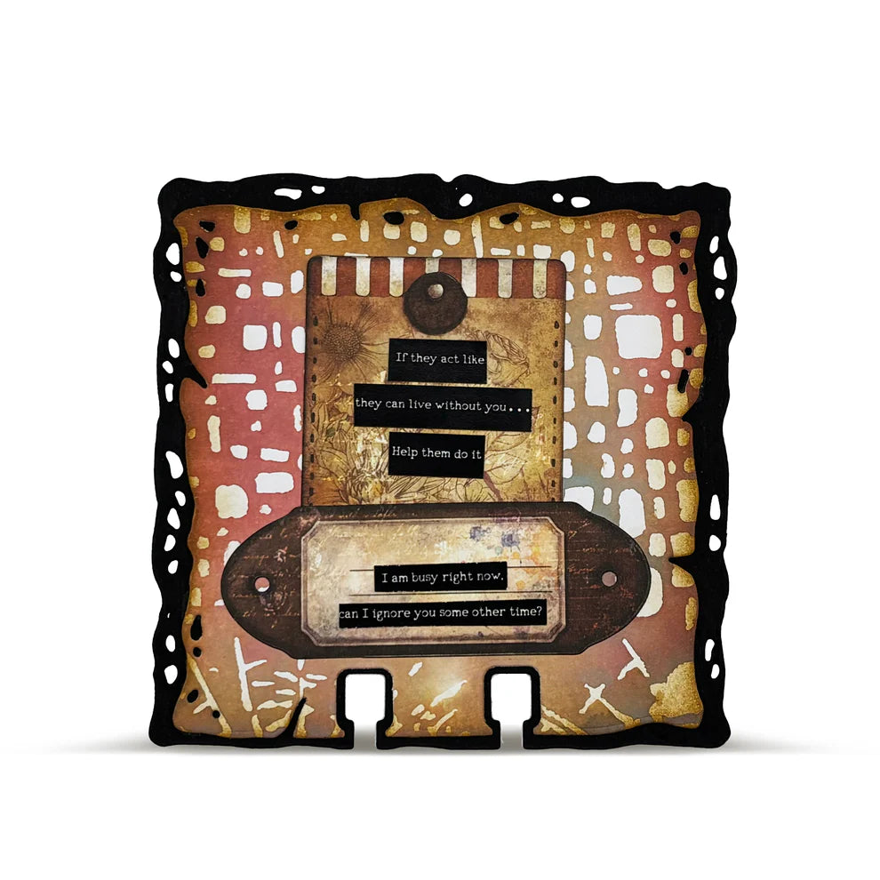 AALL & CREATE - 6X6  Stencil  - Breaking Point # PC - 246