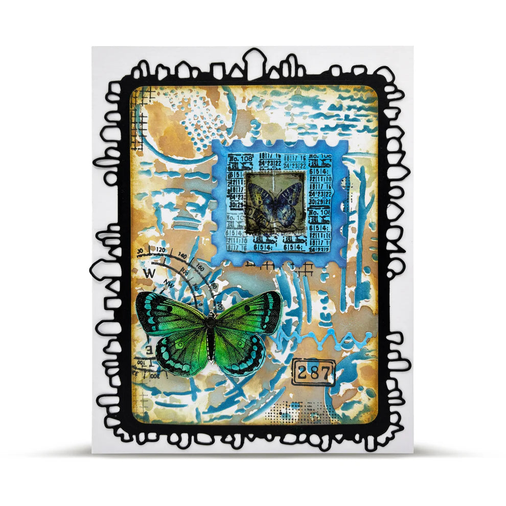 AALL & CREATE - 6X6  Stencil  - Astral Echoes #244