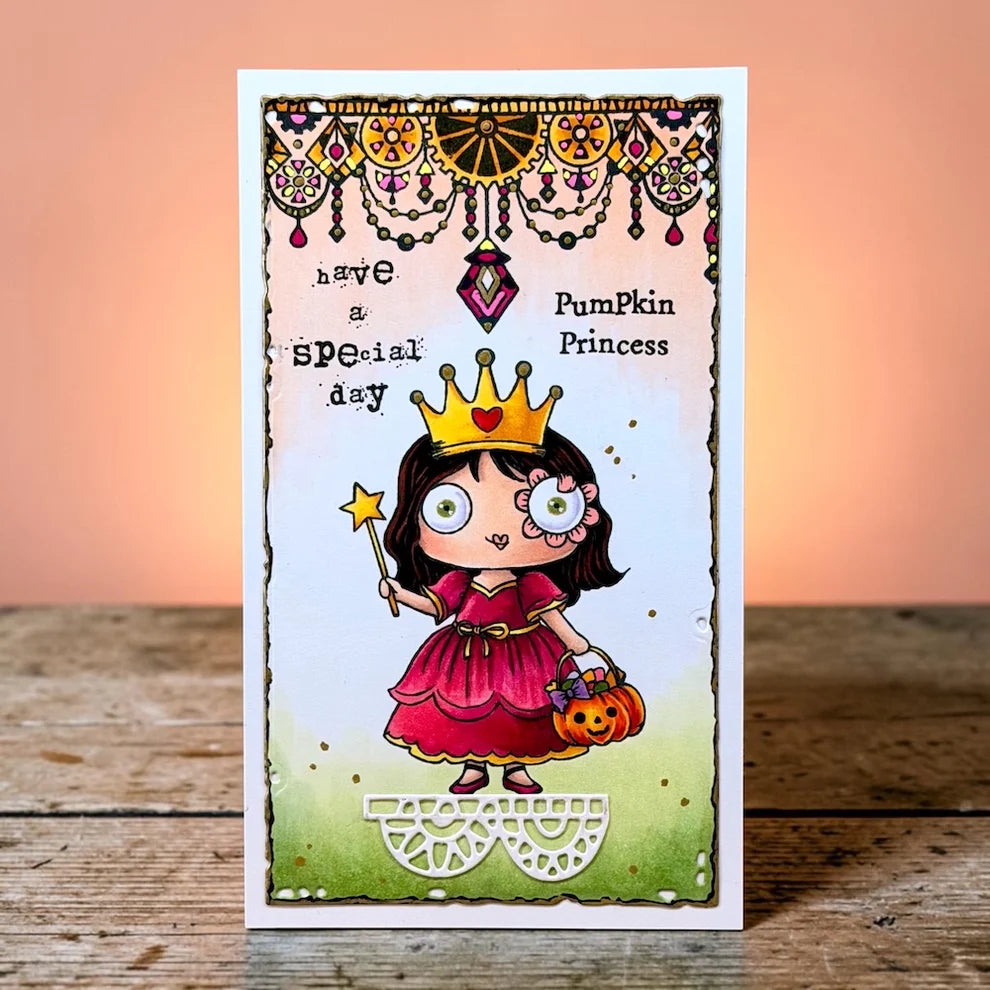 AALL & CREATE - A7 Stamps - Pumpkin Princess #1423