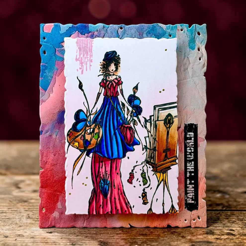 AALL & CREATE - A6 Stamps -Brush Dreams # 1485