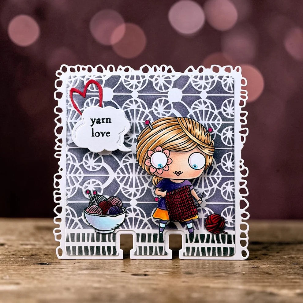 AALL & CREATE - A7 Stamps - Yarn love #1502
