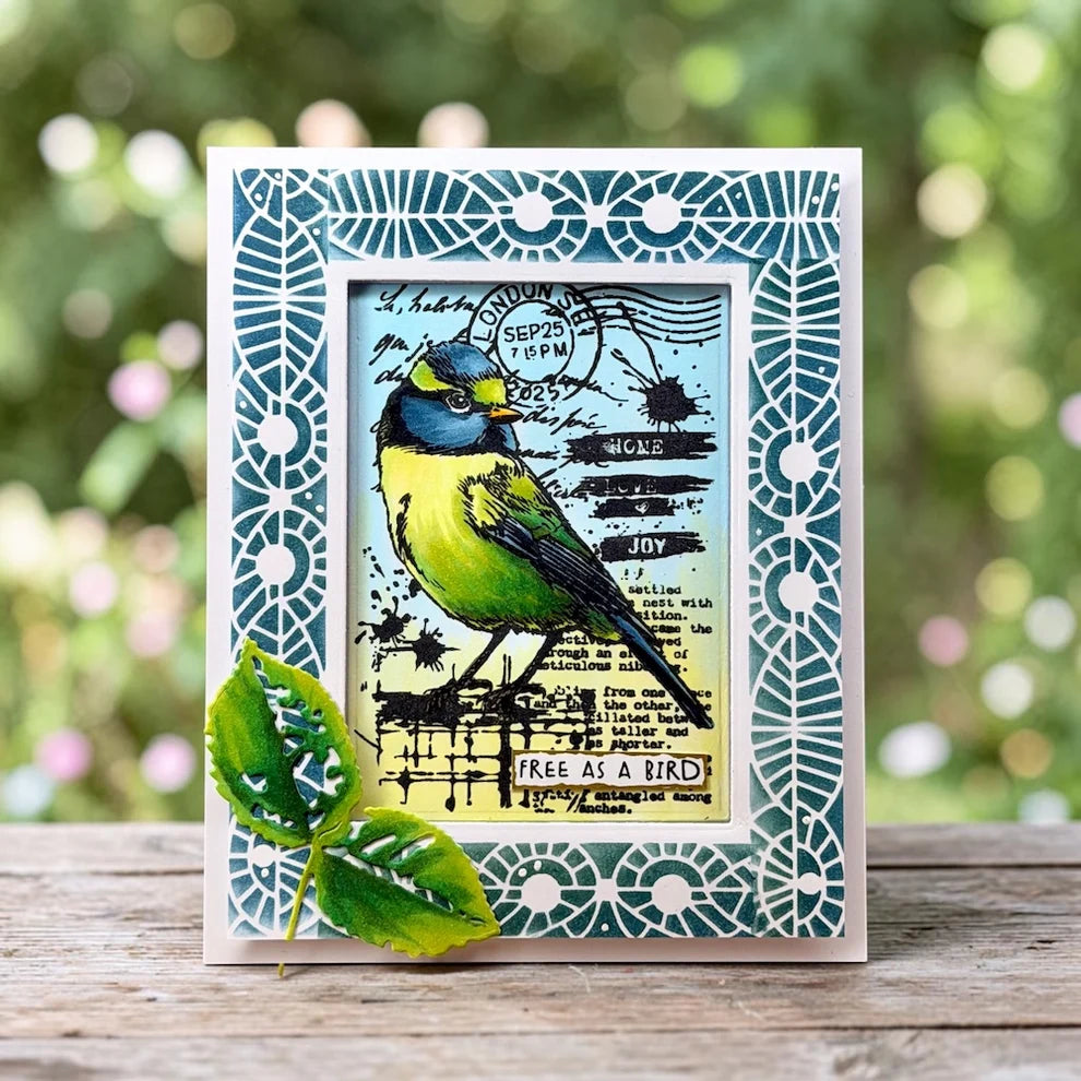 AALL & CREATE - A7 Stamps - Hearted Tit  #1351