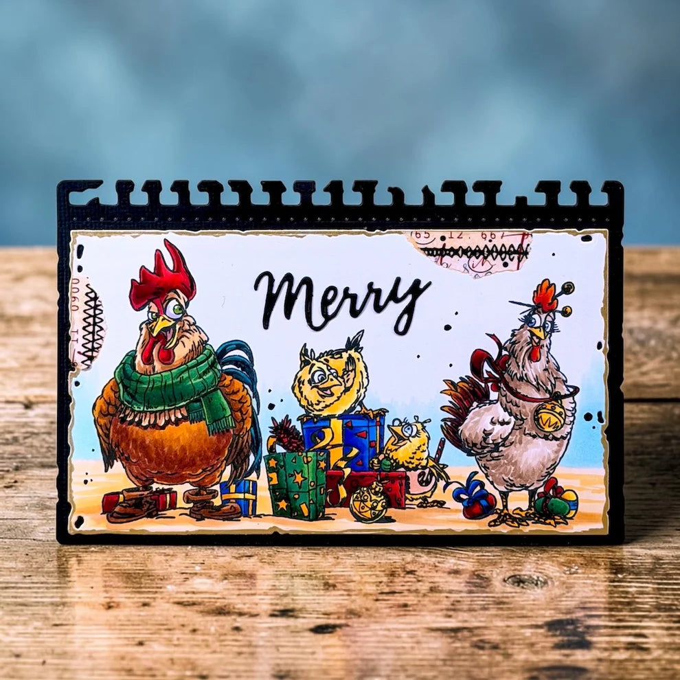 AALL & CREATE - A6 Stamps -Chickmas Chaos # 1494
