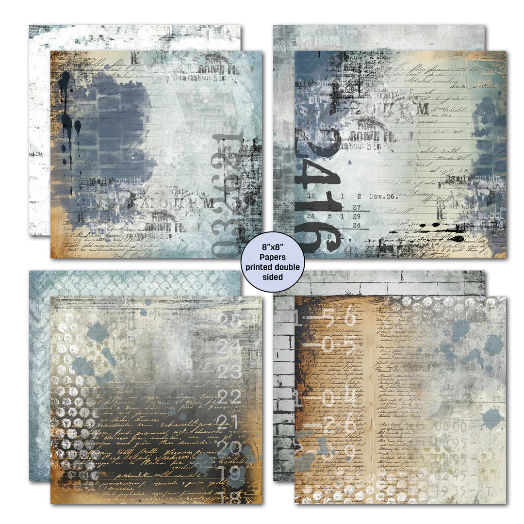 3 Quarter Designs - Eclectic Clockwork 8x8 Pack